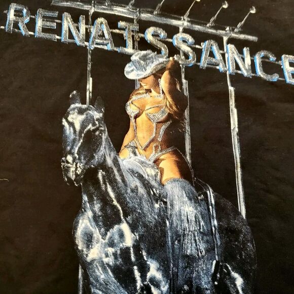 Beyonce Renaissance World Tour T-Shirt Size 2XL Black - Picture 6 of 10